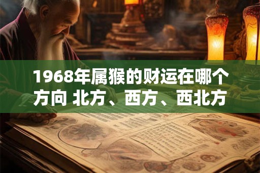 1968年属猴的财运在哪个方向 北方、西方、西北方