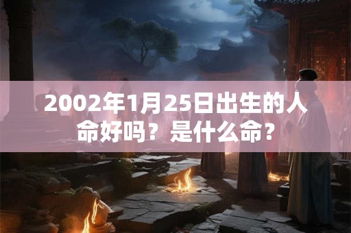 2002年1月25日出生的人命好吗？是什么命？