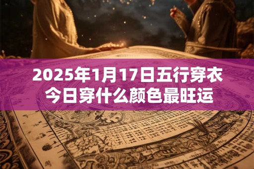2025年1月17日五行穿衣 今日穿什么颜色最旺运