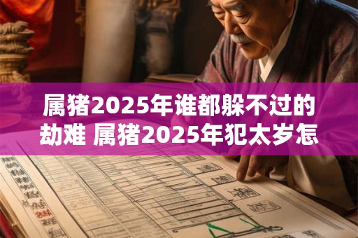 属猪2025年谁都躲不过的劫难 属猪2025年犯太岁怎么化解