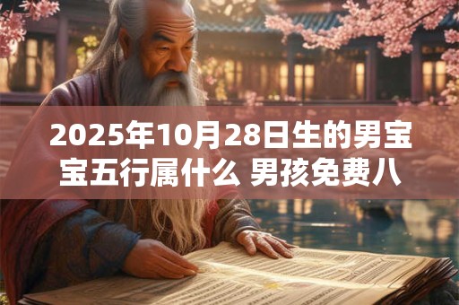 2025年10月28日生的男宝宝五行属什么 男孩免费八字起名