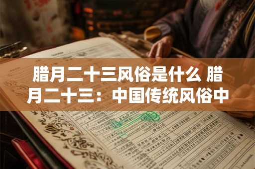 腊月二十三风俗是什么 腊月二十三:中国传统风俗中的 腊月二十三风俗是什么 腊月二十三:中国传统风俗中的