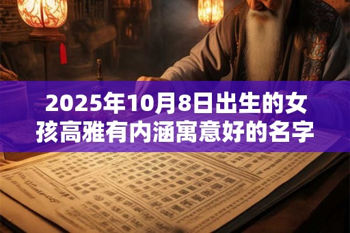2025年10月8日出生的女孩高雅有内涵寓意好的名字