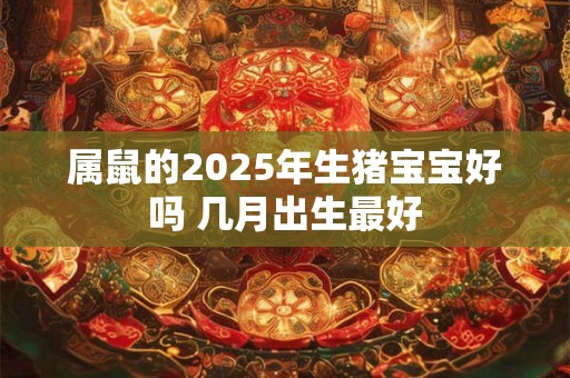 属鼠的2025年生猪宝宝好吗 几月出生最好 属鼠的2025年生猪宝宝好吗 几月出生最好