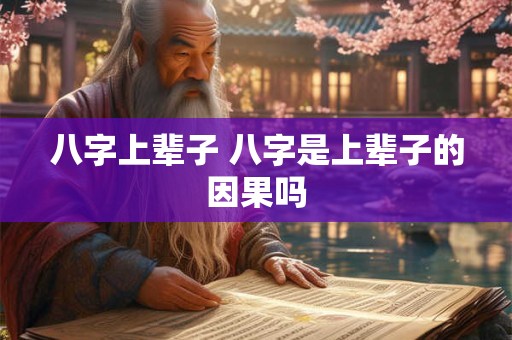八字上辈子 八字是上辈子的因果吗