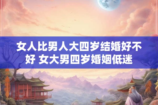 女人比男人大四岁结婚好不好 女大男四岁婚姻低迷