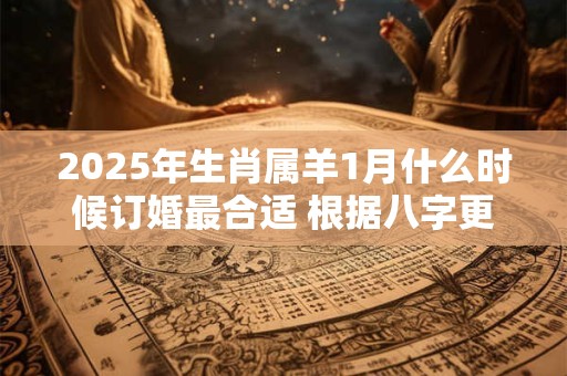 2025年生肖属羊1月什么时候订婚最合适 根据八字更加精准