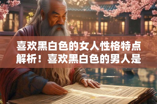 喜欢黑白色的女人性格特点解析！喜欢黑白色的男人是什么性格
