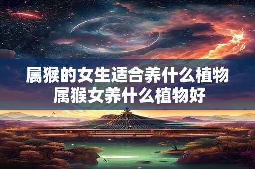 属猴的女生适合养什么植物 属猴女养什么植物好