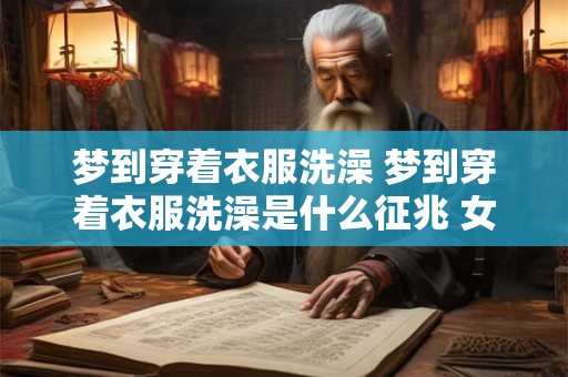 梦到穿着衣服洗澡 梦到穿着衣服洗澡是什么征兆 女性