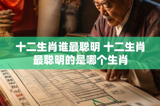 十二生肖谁最聪明 十二生肖最聪明的是哪个生肖