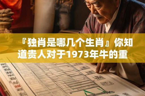 『独肖是哪几个生肖』你知道贵人对于1973年牛的重要性吗