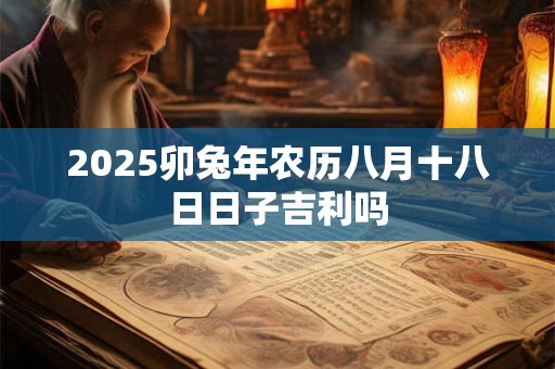 2025卯兔年农历八月十八日日子吉利吗