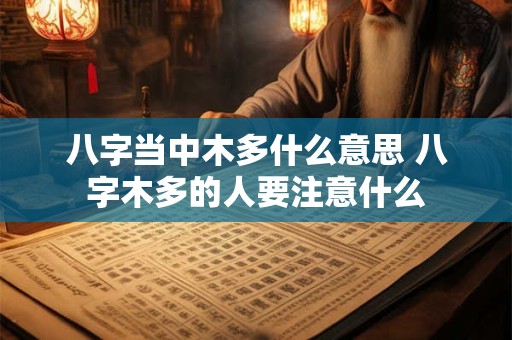 八字当中木多什么意思 八字木多的人要注意什么