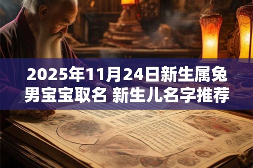 2025年11月24日新生属兔男宝宝取名 新生儿名字推荐