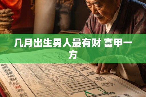 几月出生男人最有财 富甲一方