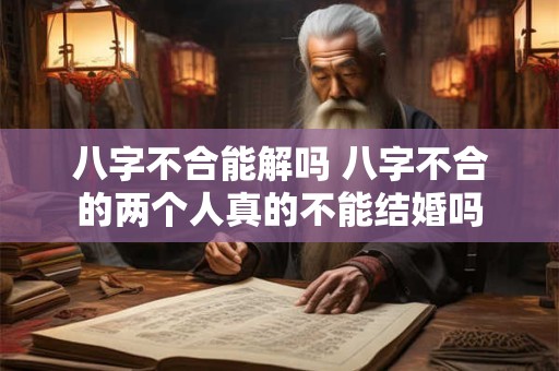 八字不合能解吗 八字不合的两个人真的不能结婚吗