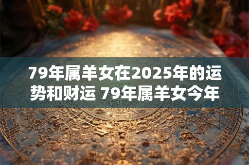 79年属羊女在2025年的运势和财运 79年属羊女今年财运