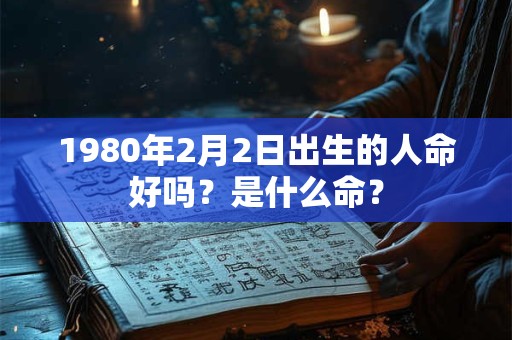 1980年2月2日出生的人命好吗？是什么命？