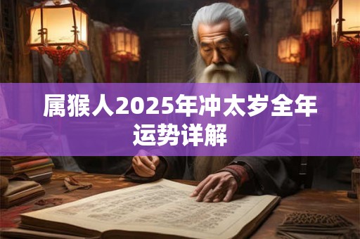 属猴人2025年冲太岁全年运势详解