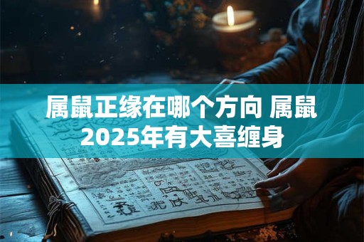 属鼠正缘在哪个方向 属鼠2025年有大喜缠身