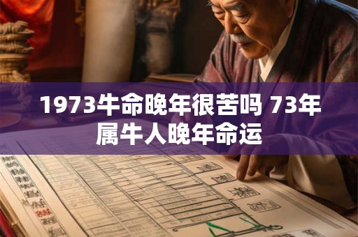 1973牛命晚年很苦吗 73年属牛人晚年命运 1973牛命晚年很苦吗 73年属牛人晚年命运