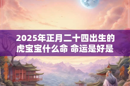 2025年正月二十四出生的虎宝宝什么命 命运是好是坏