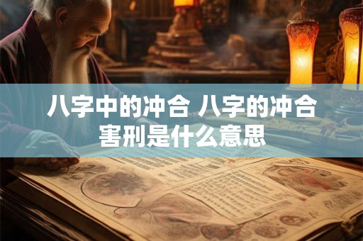八字中的冲合 八字的冲合害刑是什么意思