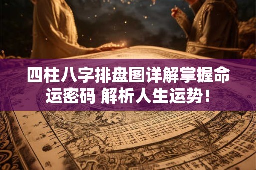 四柱八字排盘图详解掌握命运密码 解析人生运势！