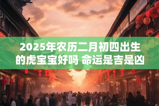 2026年农历二月初四出生的虎宝宝好吗 命运是吉是凶