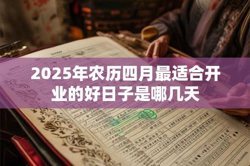 2025年农历四月最适合开业的好日子是哪几天