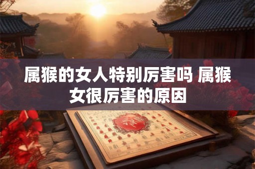 属猴的女人特别厉害吗 属猴女很厉害的原因