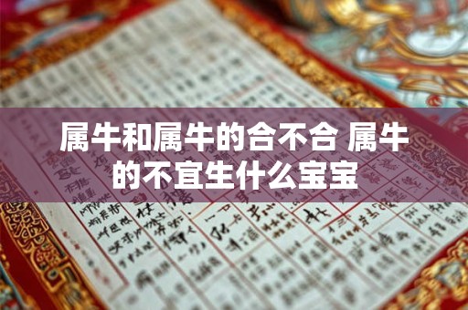 属牛和属牛的合不合 属牛的不宜生什么宝宝