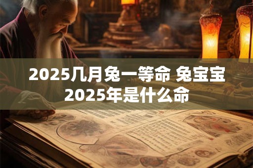 2025几月兔一等命 兔宝宝2025年是什么命