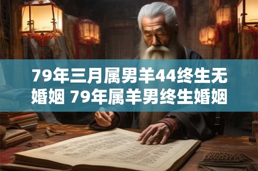 79年三月属男羊44终生无婚姻 79年属羊男终生婚姻运势如何