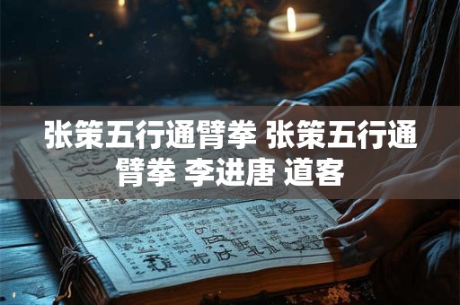 张策五行通臂拳 张策五行通臂拳 李进唐 道客