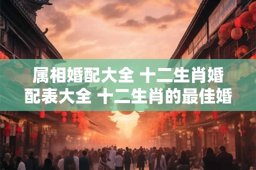 属相婚配大全 十二生肖婚配表大全 十二生肖的最佳婚配表