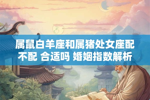 属鼠白羊座和属猪处女座配不配 合适吗 婚姻指数解析