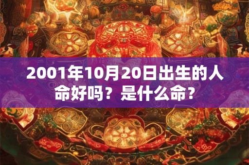 2001年10月20日出生的人命好吗？是什么命？