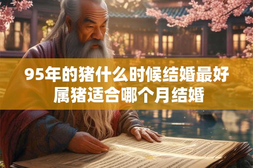 95年的猪什么时候结婚最好 属猪适合哪个月结婚
