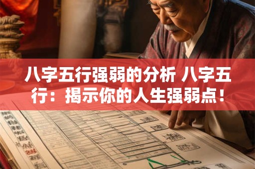 八字五行强弱的分析 八字五行:揭示你的人生强弱点! 八字五行强弱的分析 八字五行:揭示你的人生强弱点!