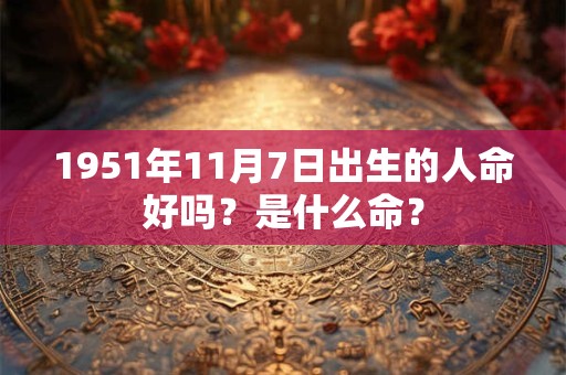 1951年11月7日出生的人命好吗？是什么命？