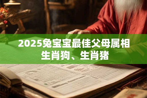 2025兔宝宝最佳父母属相 生肖狗、生肖猪