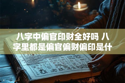 八字中偏官印财全好吗 八字里都是偏官偏财偏印是什么命啊