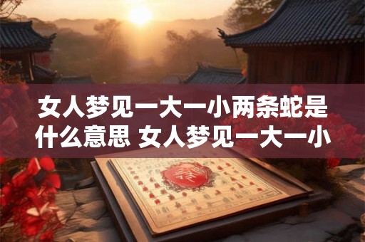 女人梦见一大一小两条蛇是什么意思 女人梦见一大一小两条蛇代表着什么