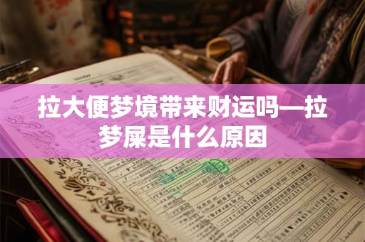 拉大便梦境带来财运吗—拉梦屎是什么原因