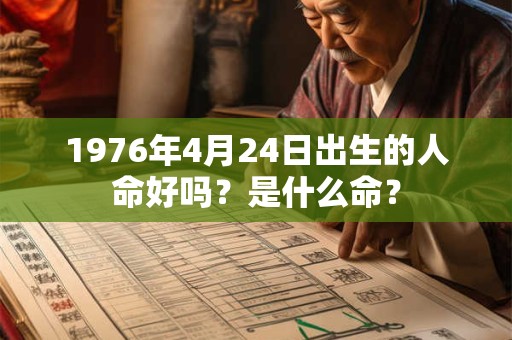 1976年4月24日出生的人命好吗？是什么命？