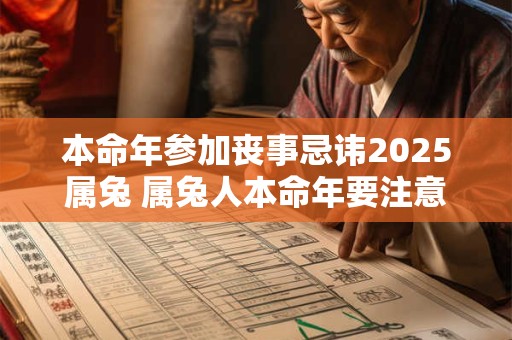 本命年参加丧事忌讳2025属兔 属兔人本命年要注意什么