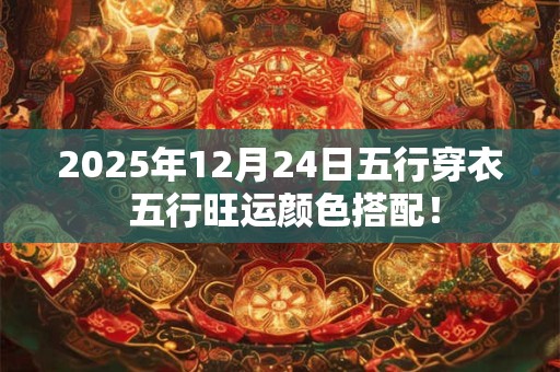 2025年12月24日五行穿衣 五行旺运颜色搭配！