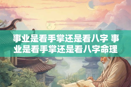 事业是看手掌还是看八字 事业是看手掌还是看八字命理